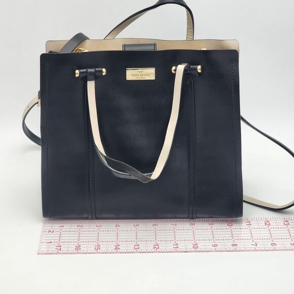 Kate Spade Elodie Arbour Hill Black Leather Tote Bag - Picture 12 of 14